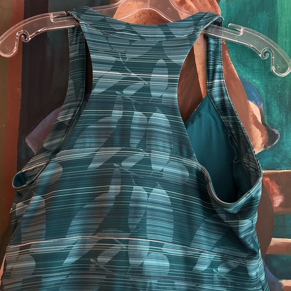 Mondetta Strapless Blue Patterned Dress - Picture 6 of 11